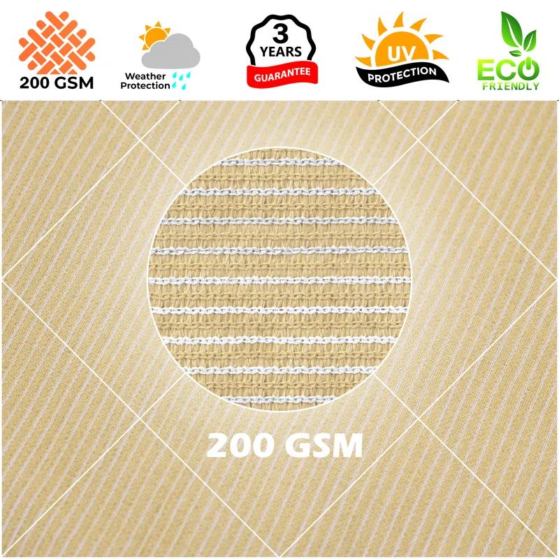 Royal Shade Royal Shade Triangle 200 GSM Sun Shade Sail