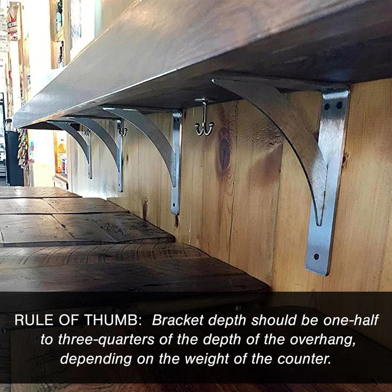 Ekena Millwork Steel Hanging Shelf Bracket