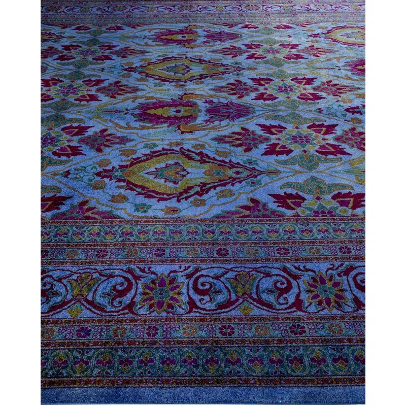 The Twillery Co.® Haydon Hand Knotted Wool Contemporary Bl Area Rug 10' 1" x 13' 6"
