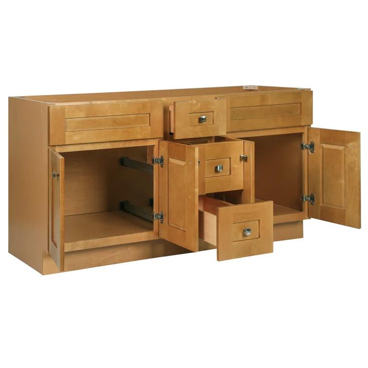 Design House Brookings 60 Inch Bathroom Vanity, Ready to Assemble, Solid Wood, Sherwin Williams – Design House, 599019-