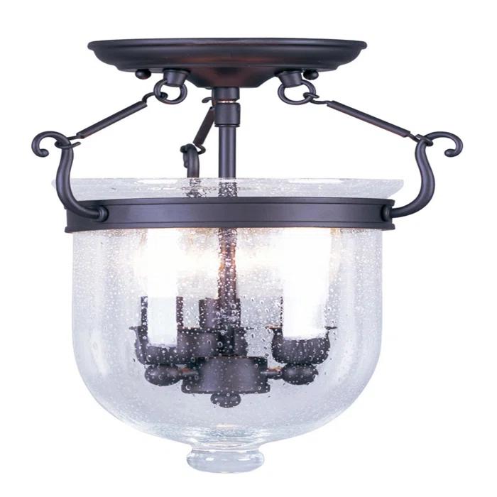Breakwater Bay Phippsburg Glass Semi Flush Mount