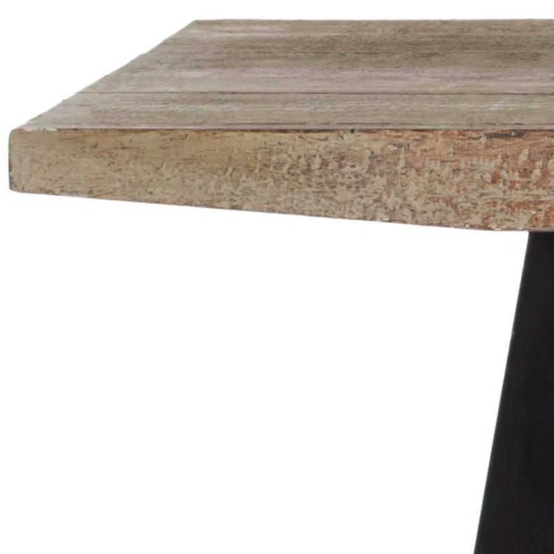 Gracie Oaks Hargie 53.2'' Solid Wood Top Console Table