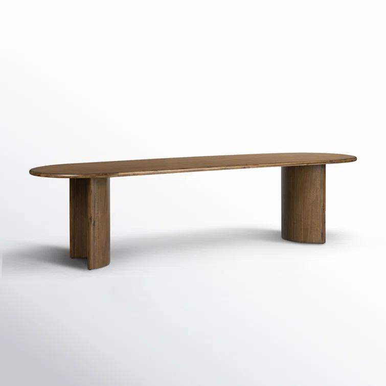 Gilda Oval Dining Table - Brown / 118"W