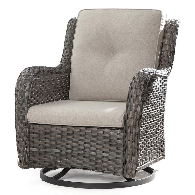 Outdoor Dining Armchair with Cushion