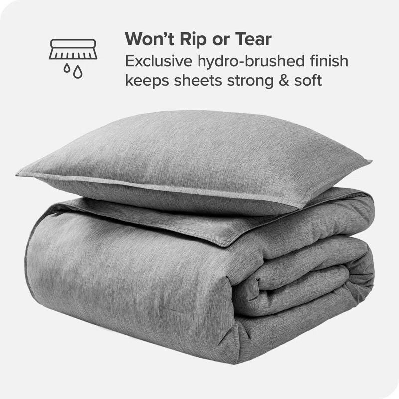 Bare Home Bare Home Heathered Comforter Set - Ultra-Soft - Goose Down Alternative - All Season Warmth