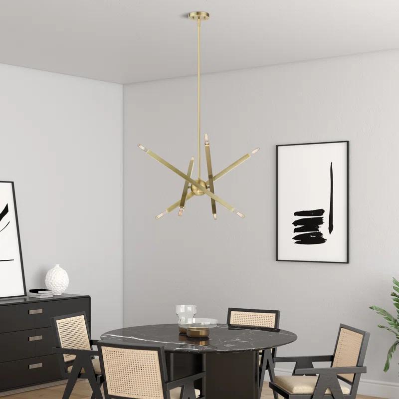 Mercury Row® Lydia 8 - Light Dimmable Modern Linear Chandelier