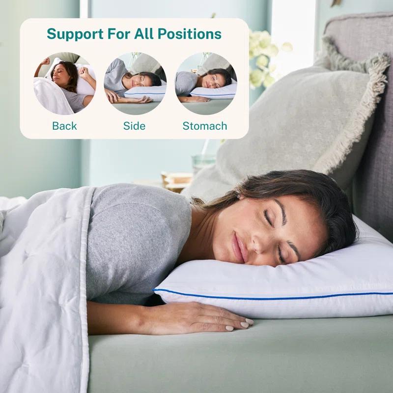 Sleep Innovations Gel Memory Foam Medium Pillow