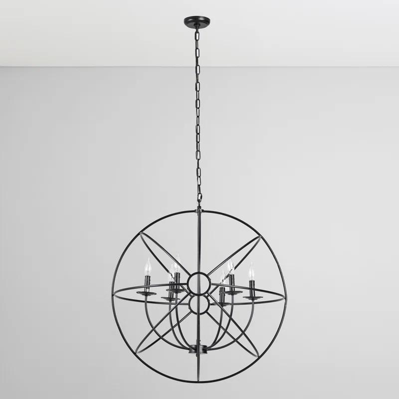 Classic Home Voltaire 6 - Light Globe Chandelier