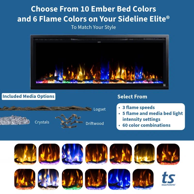 Touchstone Sideline Elite Smart Electric Fireplace