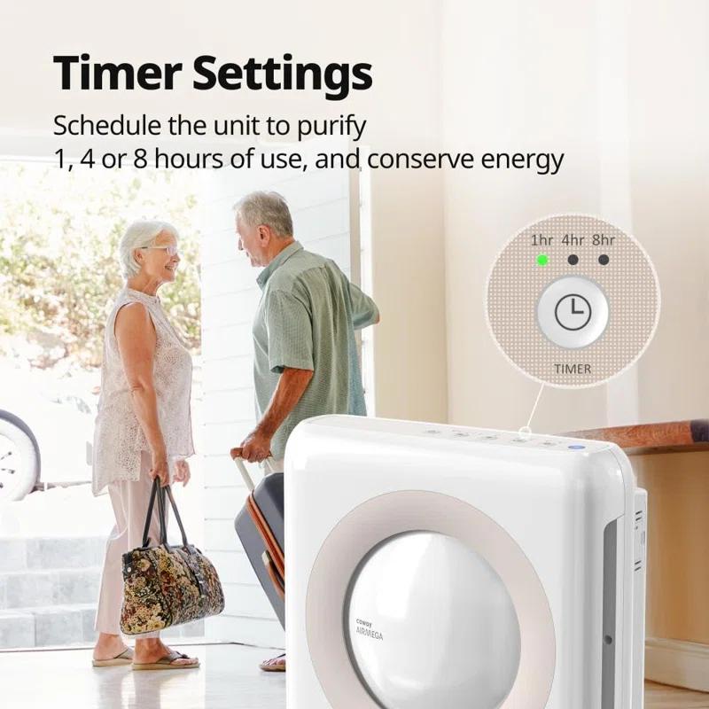 MODERN WALLS LLC True HEPA Purifier With Air Quality Monitoring, Auto, Timer, Filter Indicator, And Eco Mode
