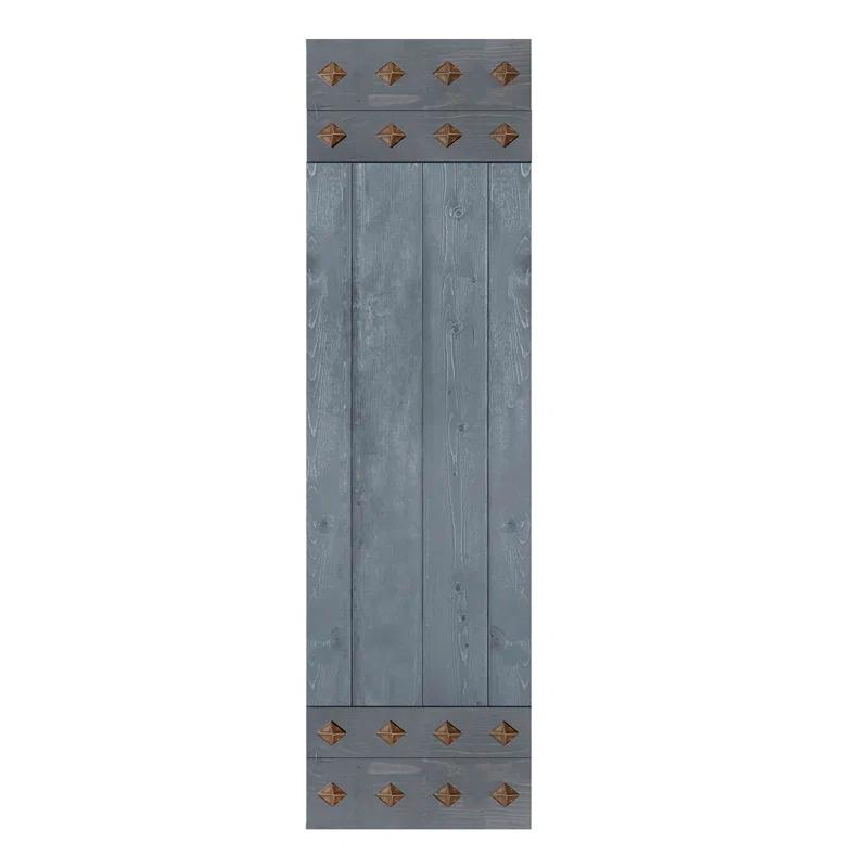 IsLife 84'' Solid Wood Paneled Matte without Installation Hardware Kit Barn Door