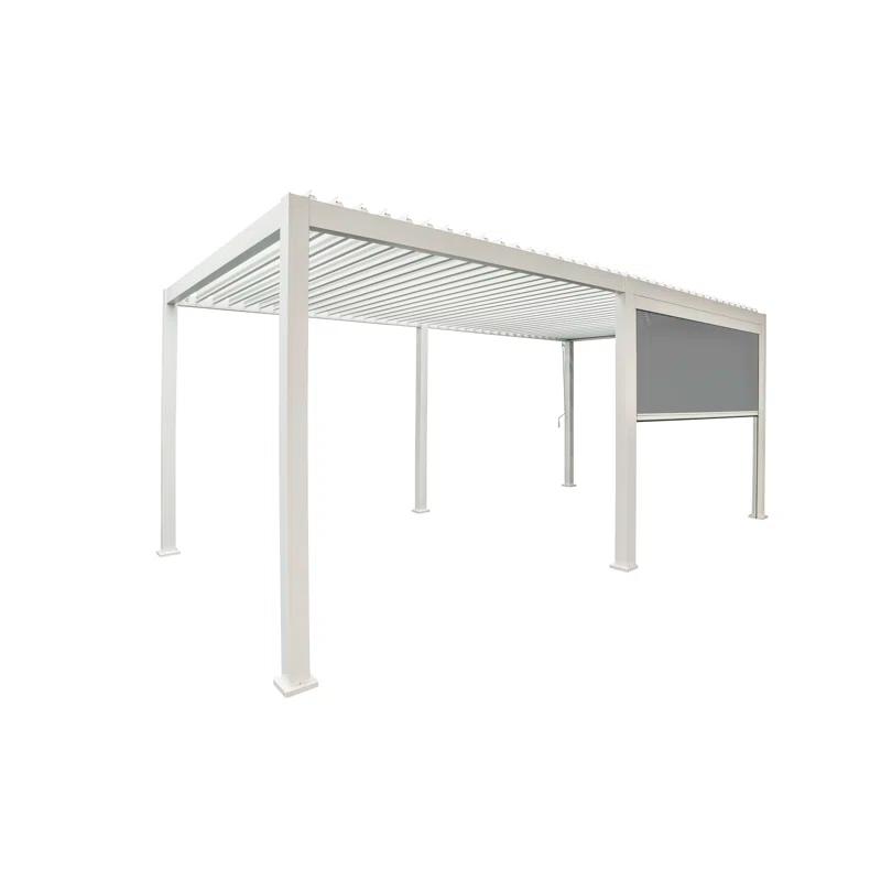 111 Aluminum Pull Down Privacy Screen for Pergola