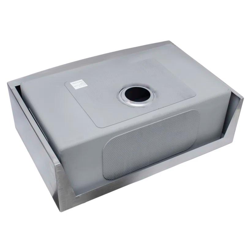 Wells Sinkware NCU3021-10-AAP New Chef’s 29.75'' L Farmhouse / Apron Single Bowl Stainless Steel Kitchen Sink