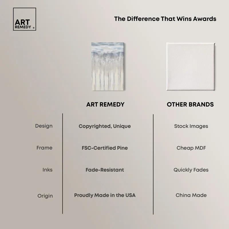 Art Remedy Scratched Sepia Canvas Minimalist Abstract by Art Remedy