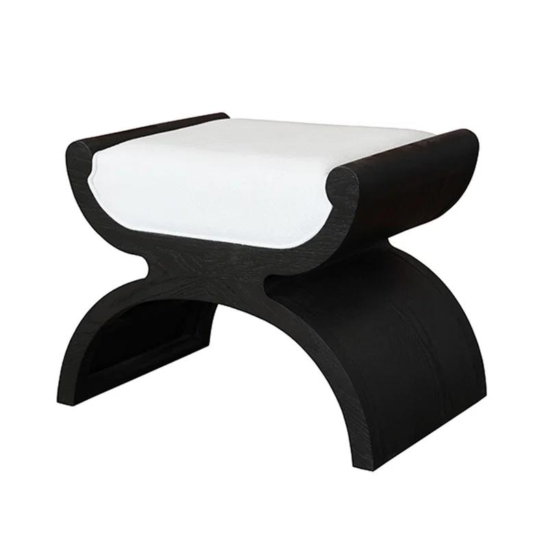 Solid + Manufactured Wood Accent Stool