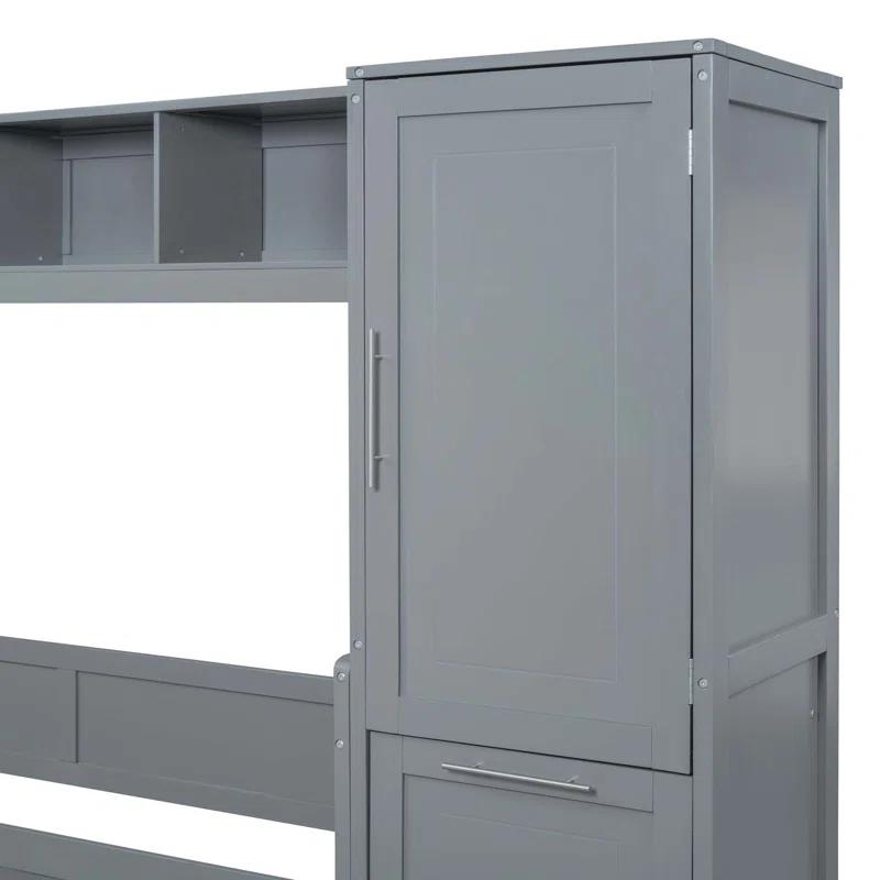 Galibens Murphy Bed Wall Bed With Closet And Drawers