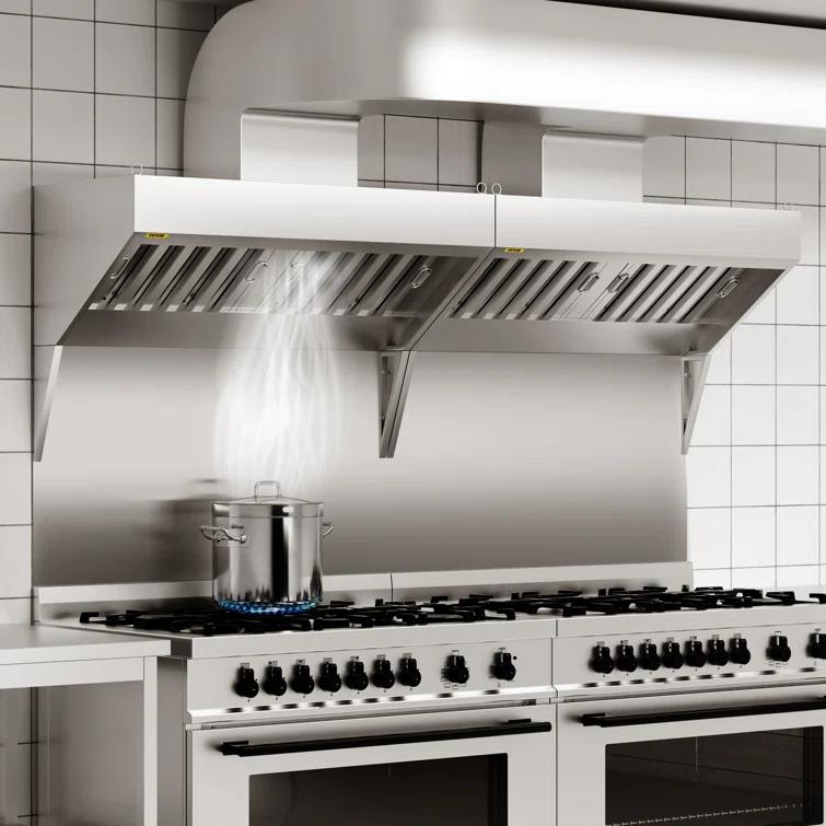 VEVOR VEVOR Stainless Steel Ducted (Vented) Range Hood SYPYZYC7050HPWLY5V0