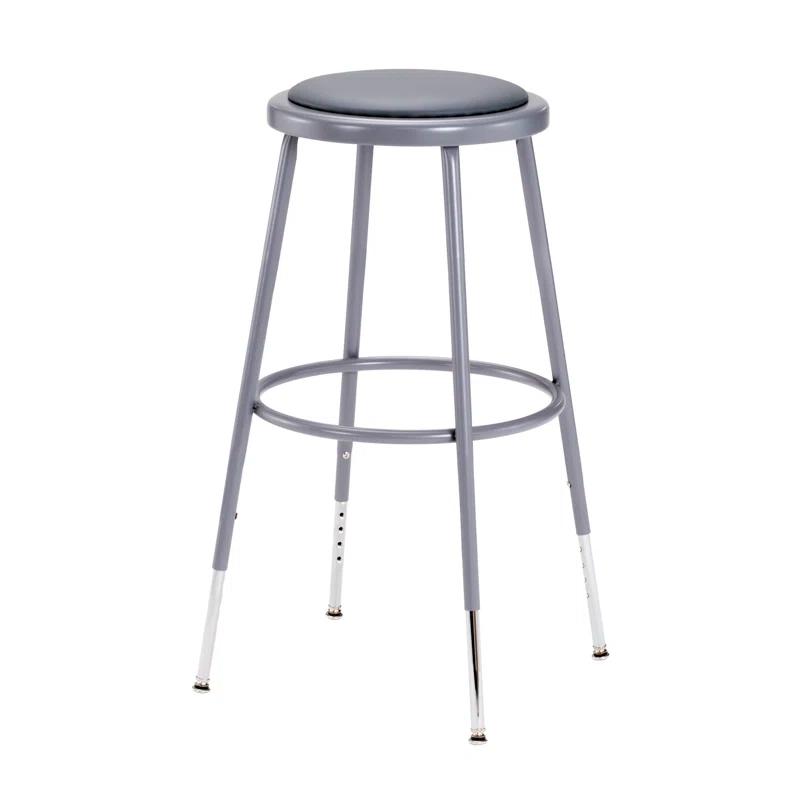 NPS Adjustable Heavy Duty Vinyl Padded Steel Stool