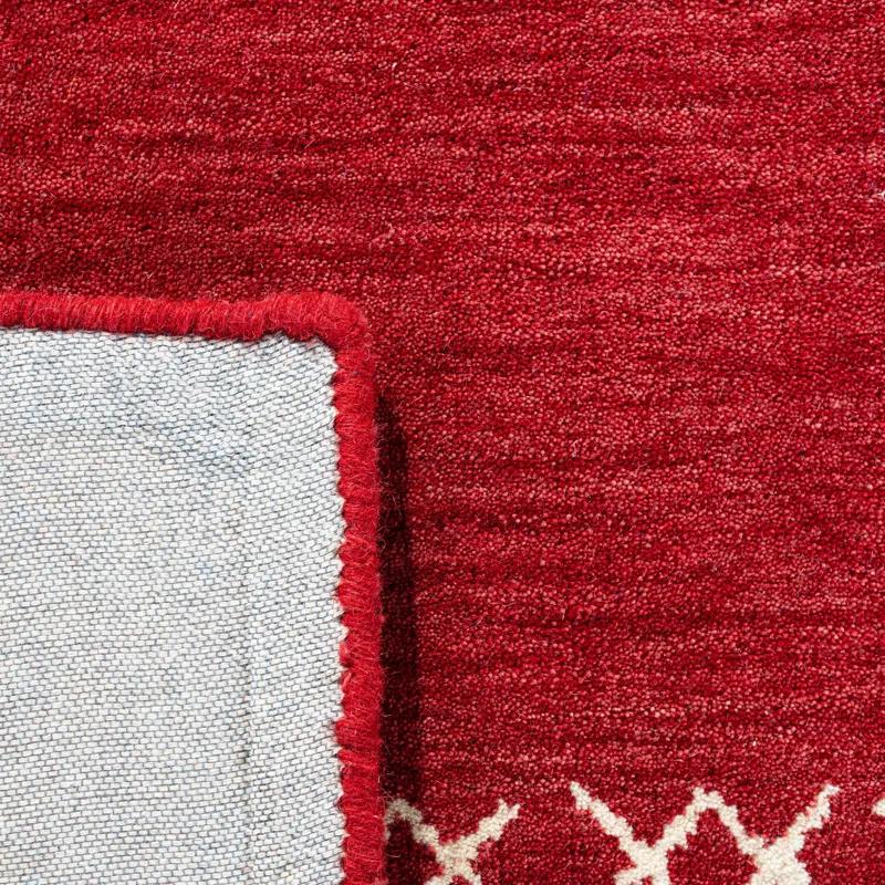 Santiago Handmade Wool Red Rug