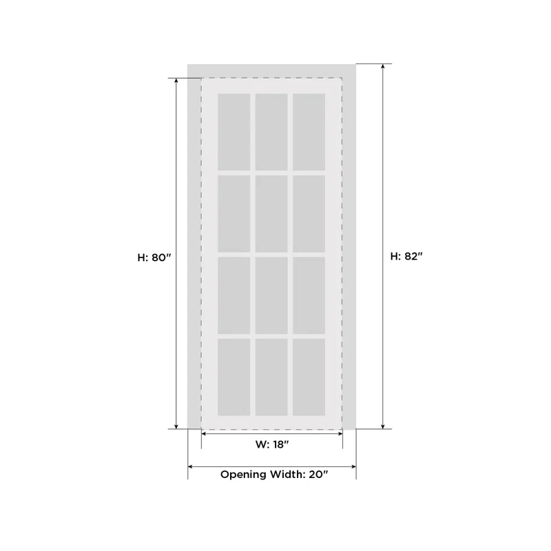 SARTODOORS Quadro Frosted Glass Standard Door