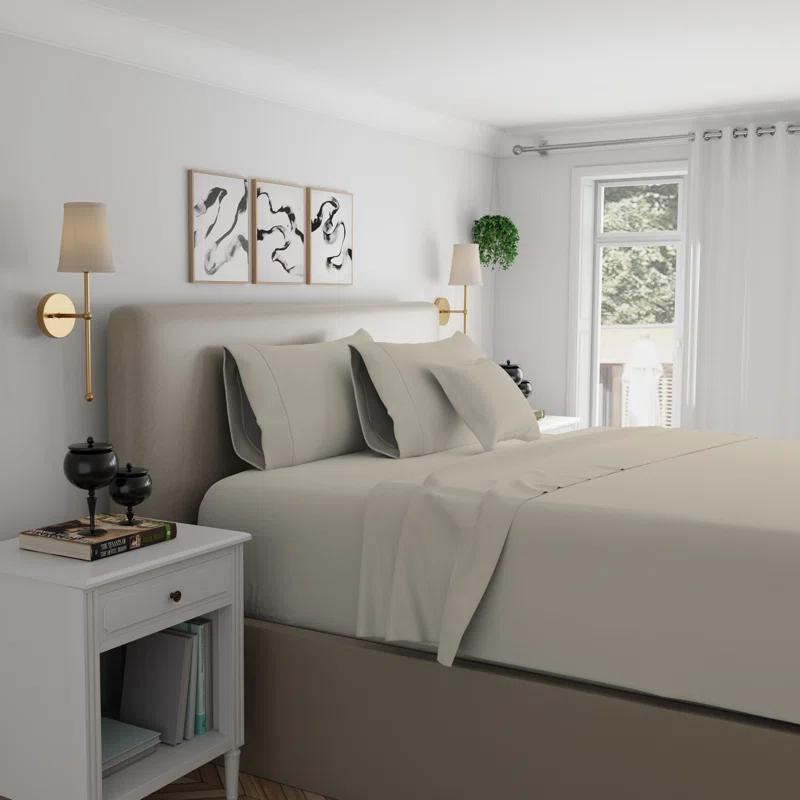 1200TC Premium Cotton-Blend Wrinkle-Resistant Sheet Set