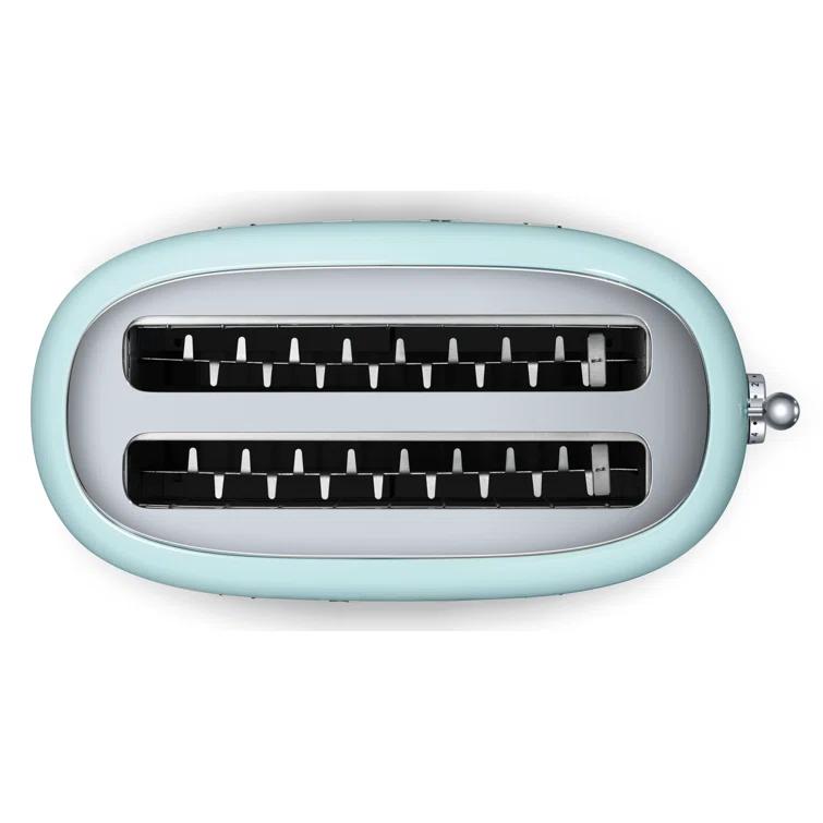 SMEG Pastel Green 4-Slice Long Slot Retro Toaster