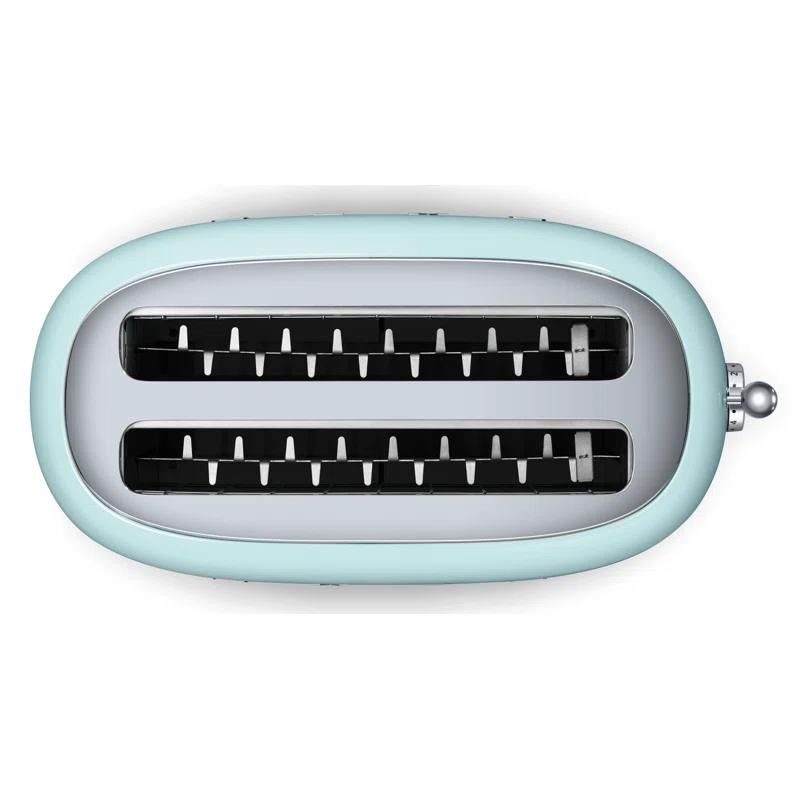 SMEG Pastel Green 4-Slice Long Slot Retro Toaster