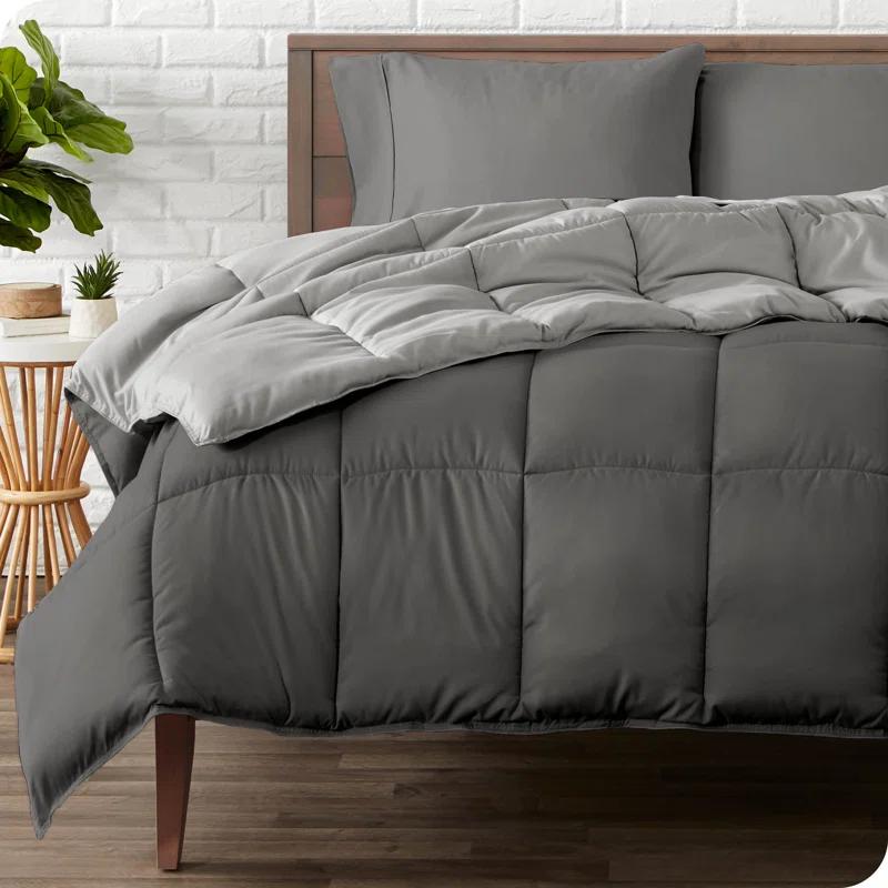 Bare Home Premium Ultra Soft Modern & Contemporary Box Stitch Comforter