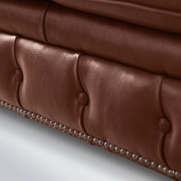 Freddie 95'' W Leather Sofa