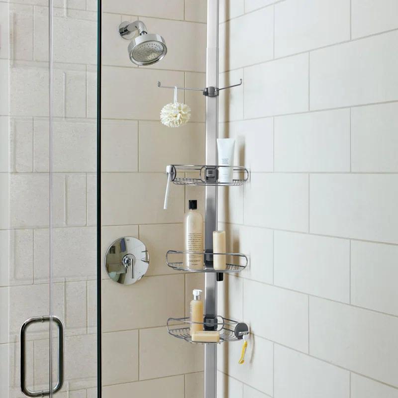 simplehuman Simplehuman Tension Pole Stainless Steel and Anodized Aluminum Shower Caddy