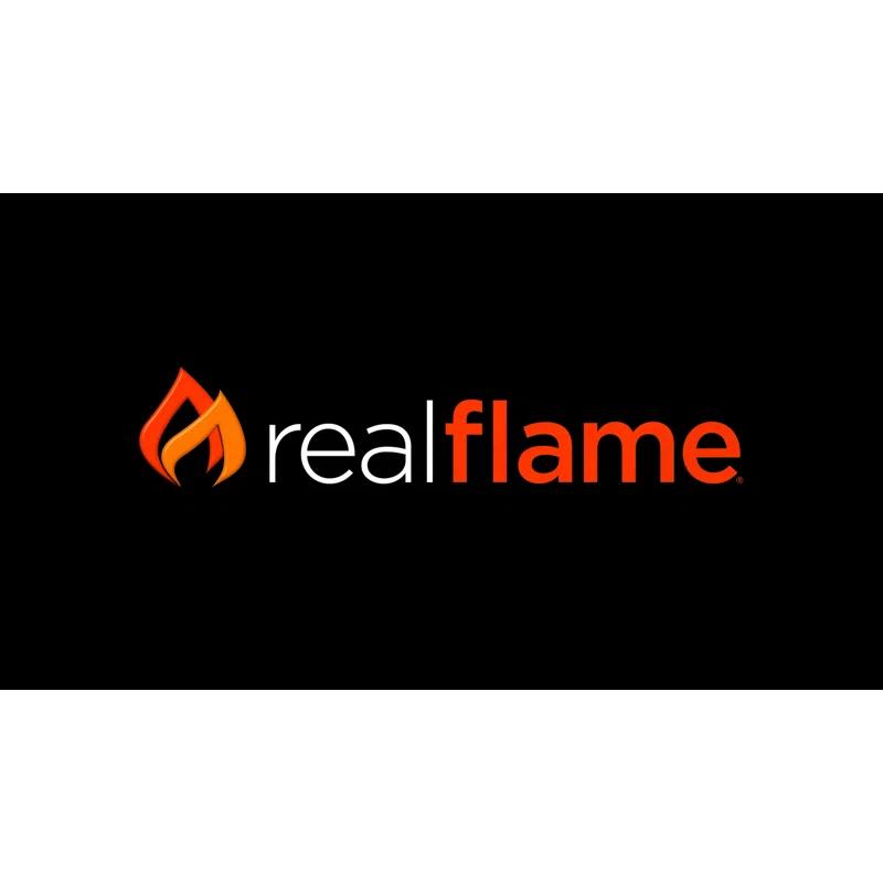 Aegean 36" Round Steel Propane or Natural Gas Fire Pit Table by Real Flame