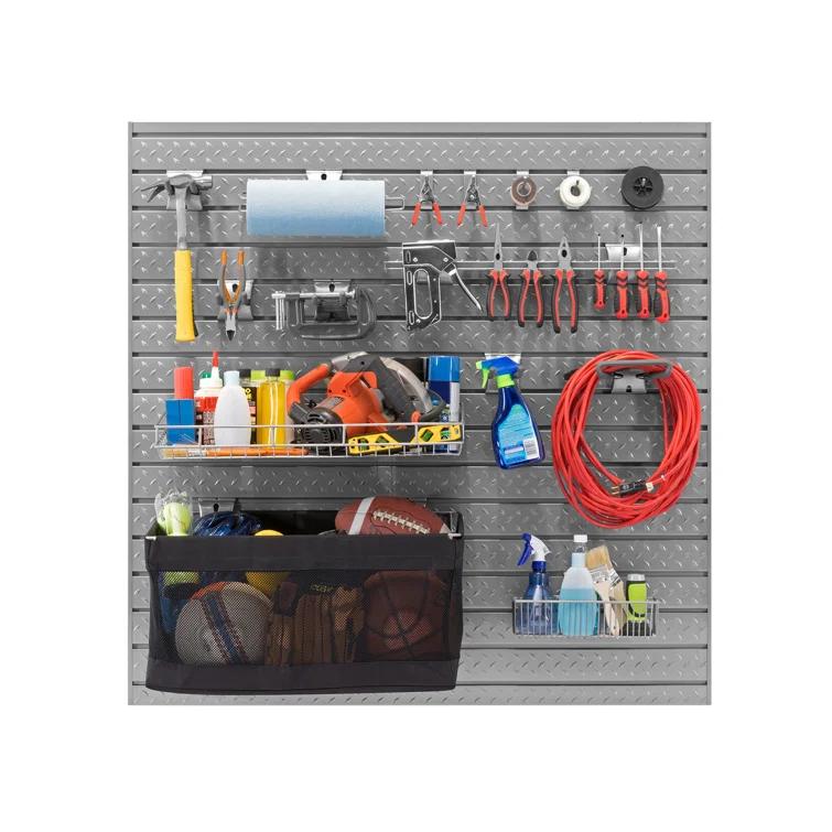 NewAge Products Garage 40 Piece Steel Slatwall Accessory Kit