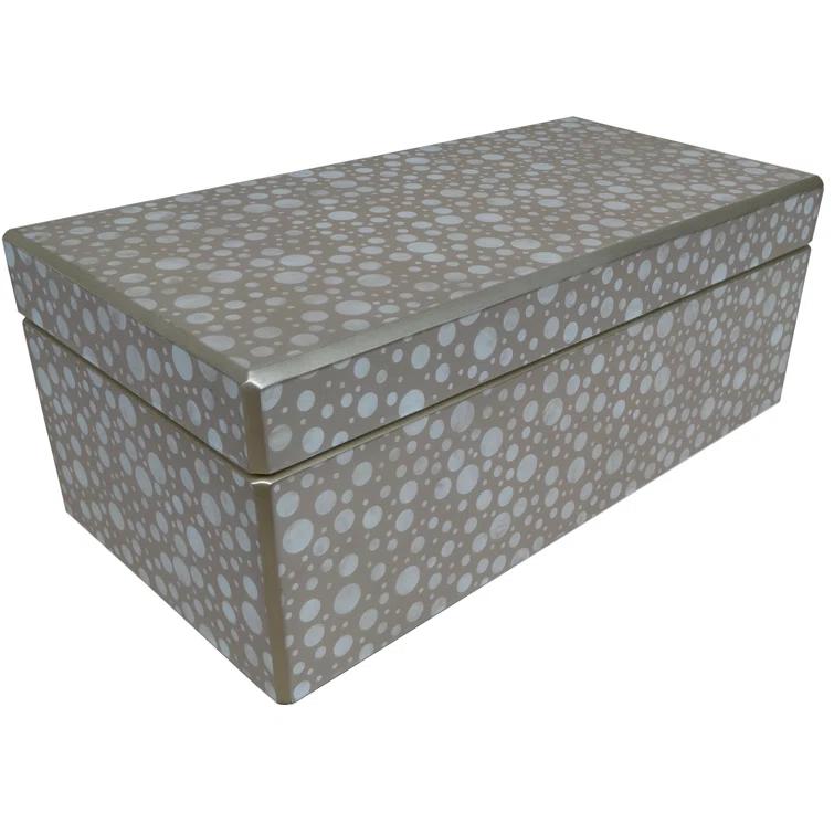 Arcadia Home Handmade Reverse Painted Mirror Rectangular Box
