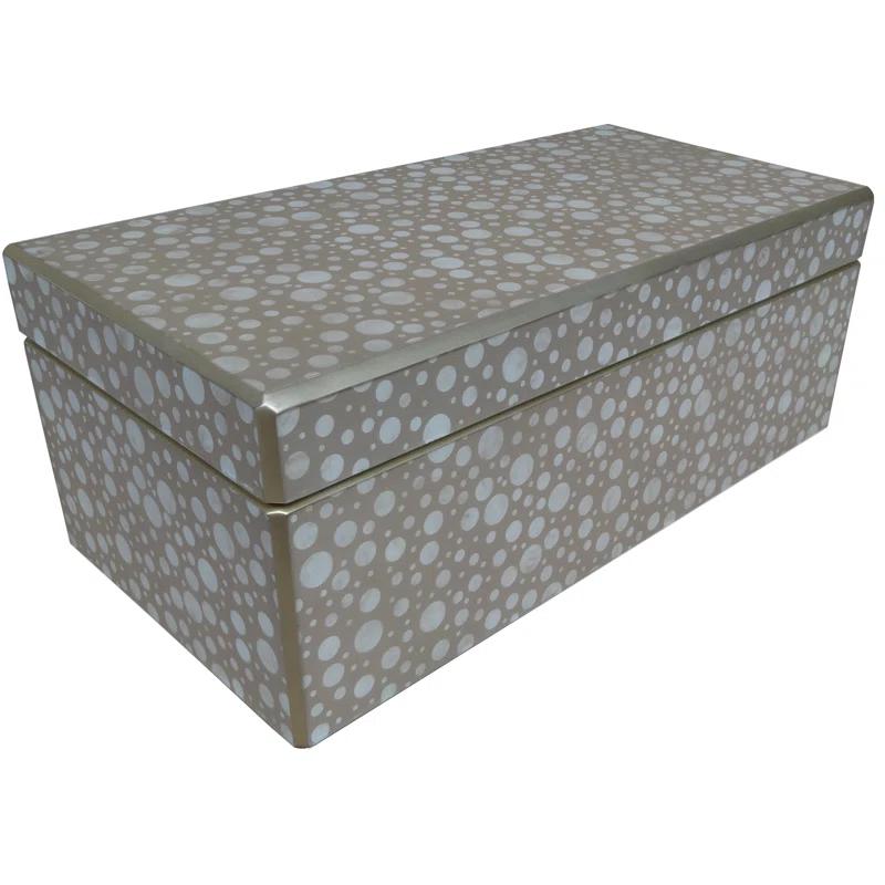 Arcadia Home Handmade Reverse Painted Mirror Rectangular Box