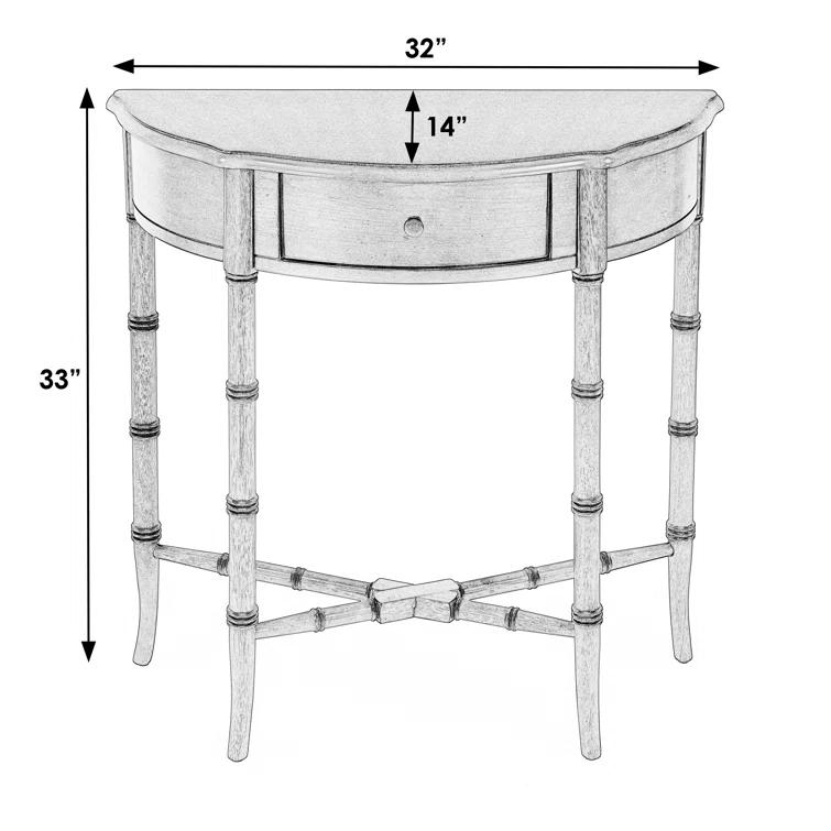 Butler Specialty Plantation Cherry Demilune Console Table In Brown