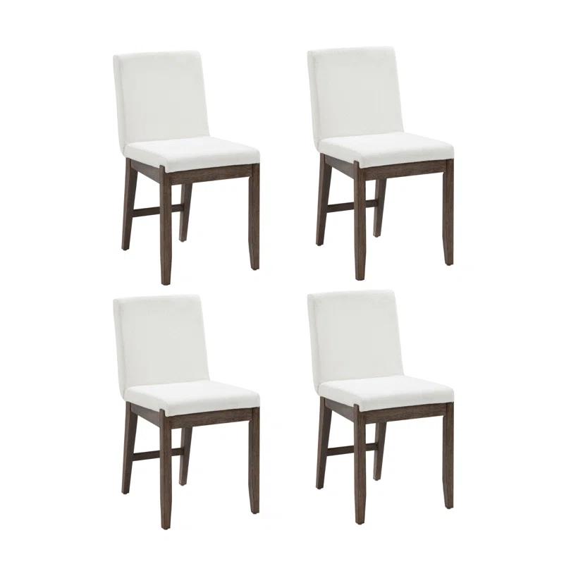 Nathan James Siping Upholstered Wooden Stool