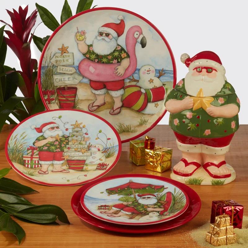 Santa's Wish 12 pc Dinnerware Set