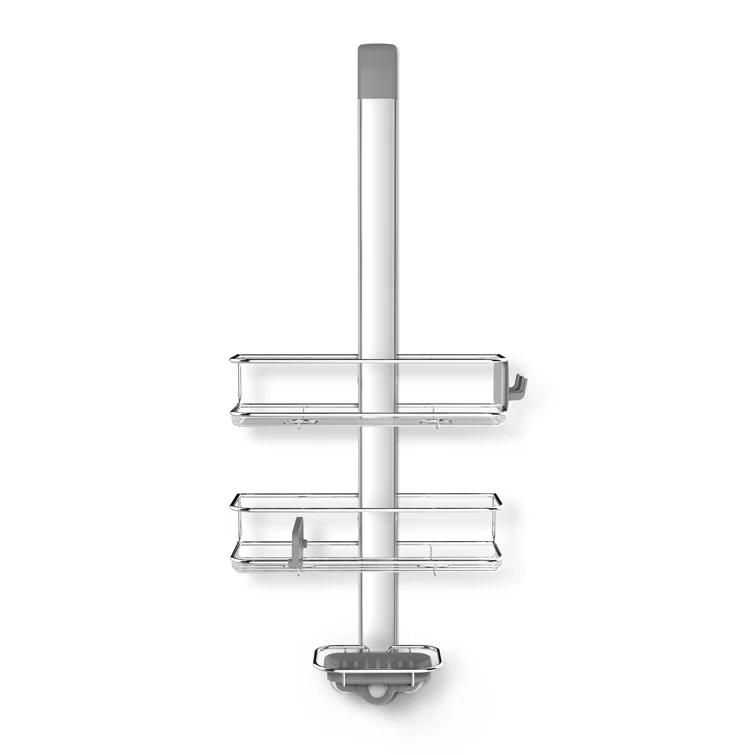 Simplehuman Adjustable Shower Caddy, Stainless Steel and Anodized Aluminum