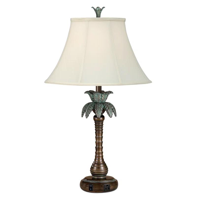 Medallion Lighting Palm Tree Resin Table Lamp (Set of 2)