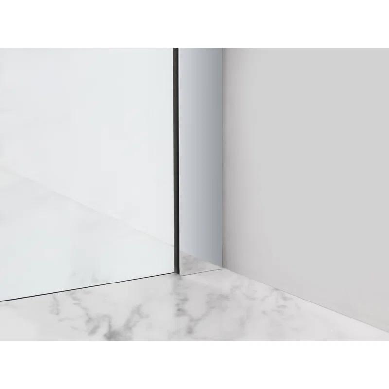 Coraline XL 48" - 52" W x 36" D x 80" H Frameless Rectangle Sliding Shower Enclosure