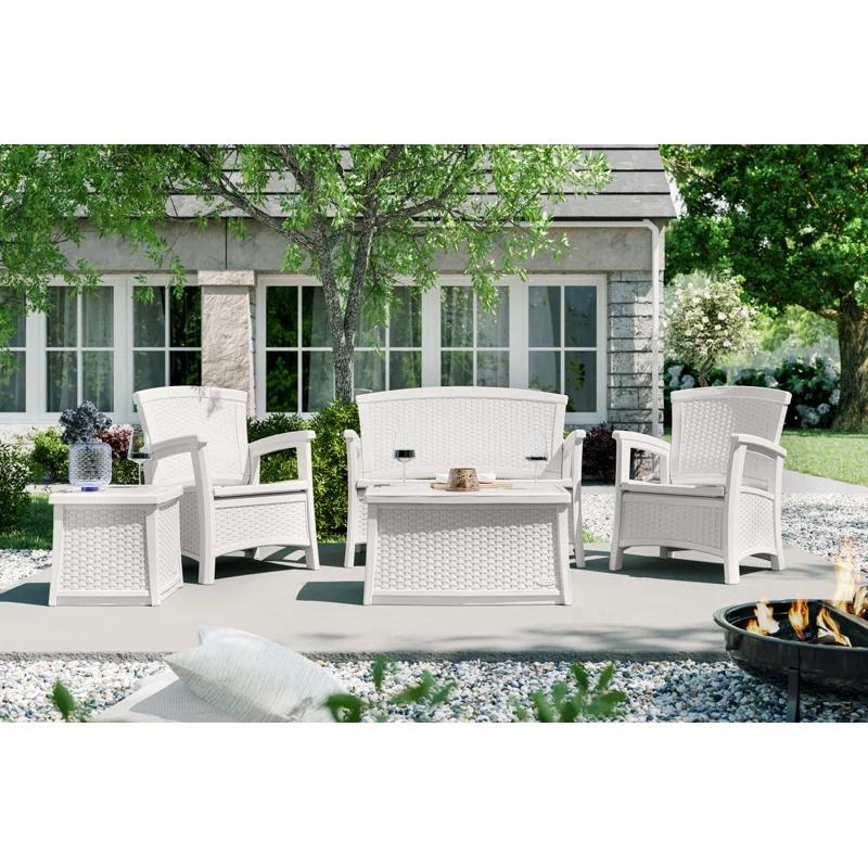 Suncast Rectangular Resin Outdoor Coffee Table