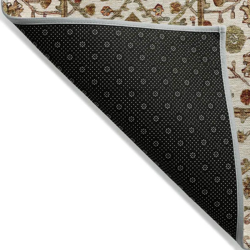 Machine Washable Indoor/Outdoor Chantille ACN1130 Ivory Rug