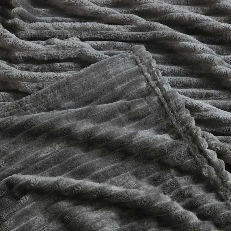 Nestl Nestl Cut Plush Cozy Throw Blanket - Fuzzy Warm Fleece Bed Blankets - Throws for Sofa, Bed, and Couch