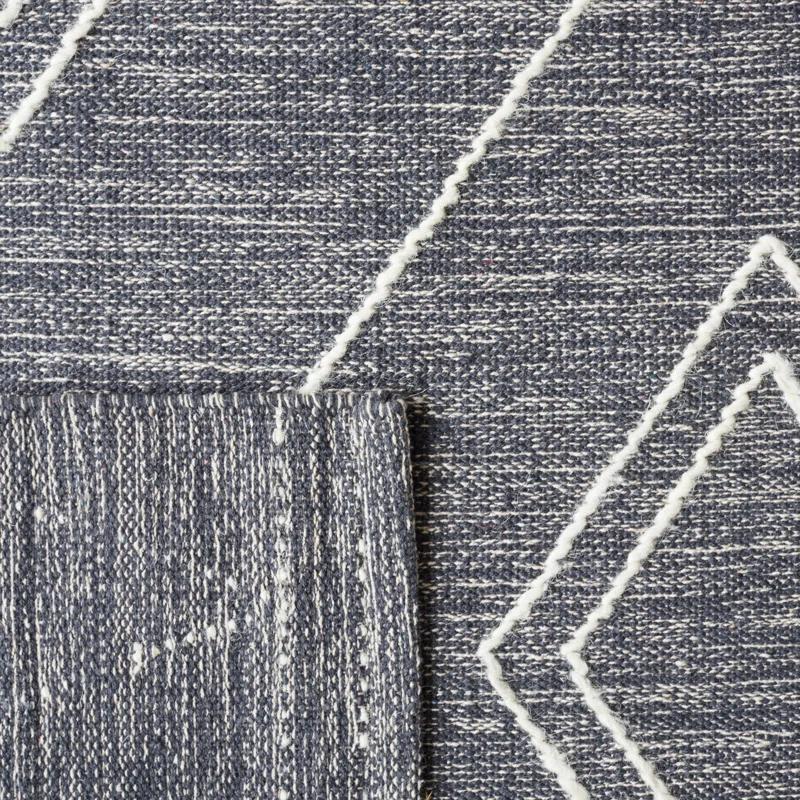 Steelside™ Holtby Southwestern Hand-Woven Flatweave Charcoal/Ivory Area Rug