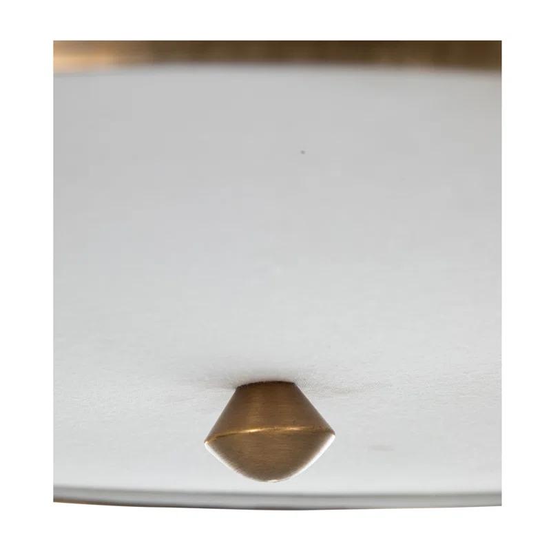Gabby Dove Fabric Semi Flush Mount
