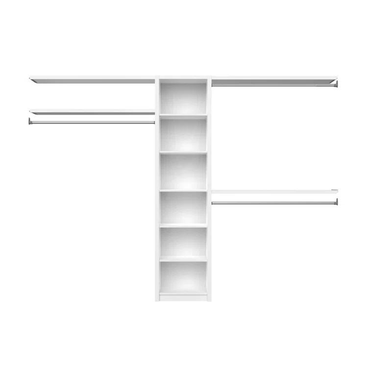 SpaceCreations 44" W - 115" W Closet System Starter Kit