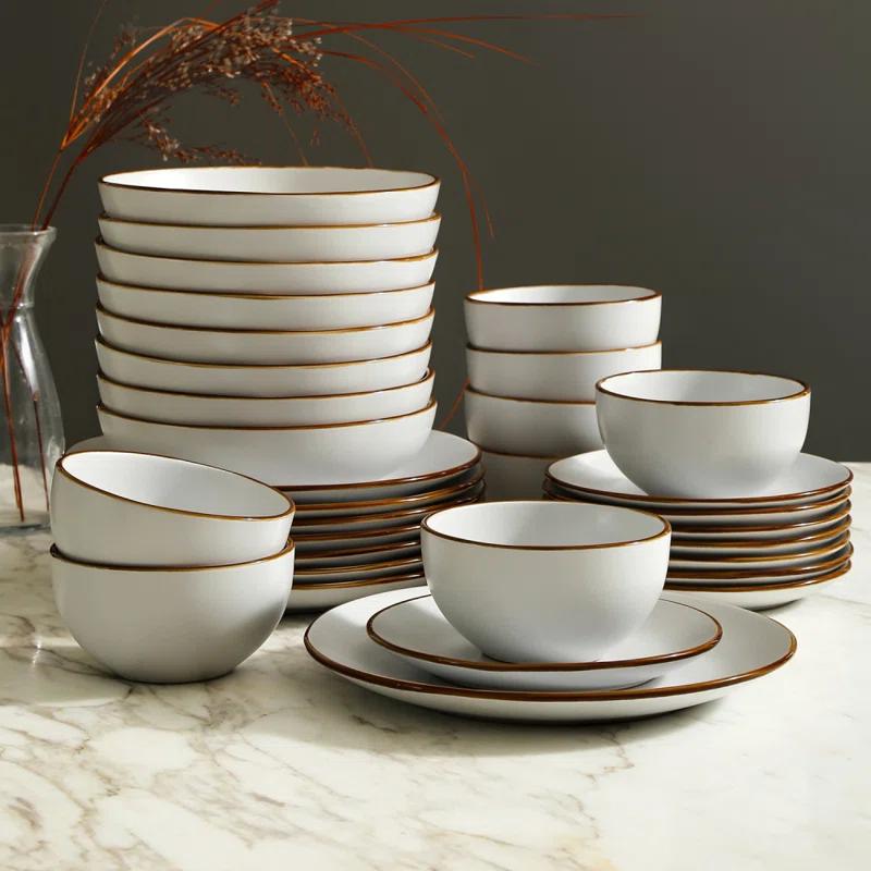 Stone Lain Brasa 32-Piece Dinnerware Set Stoneware