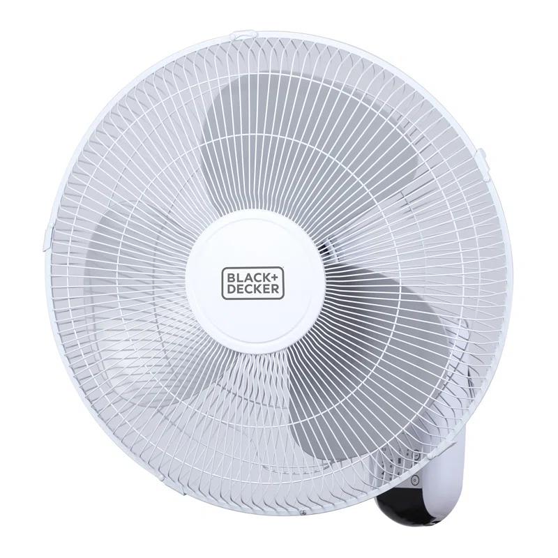 BLACK+DECKER BFP Series BLACK+DECKER 16" Wall Fan with Remote Control, Oscillating Fan with 3 Speed Settings