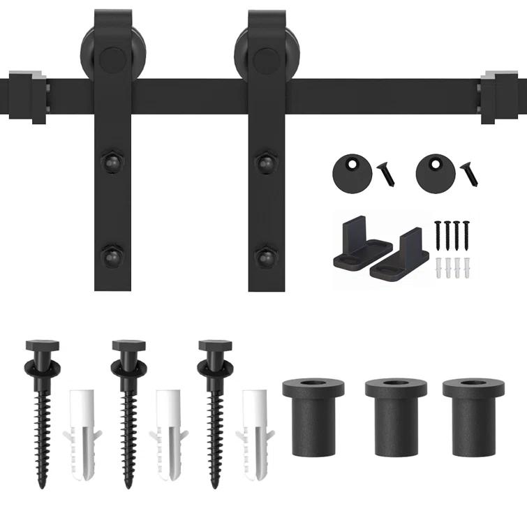 Lazio Antique Sliding Standard Single Track Barn Door Hardware Kit