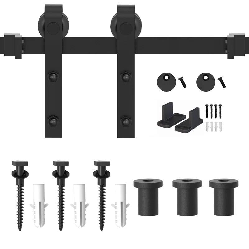 Lazio Antique Sliding Standard Single Track Barn Door Hardware Kit